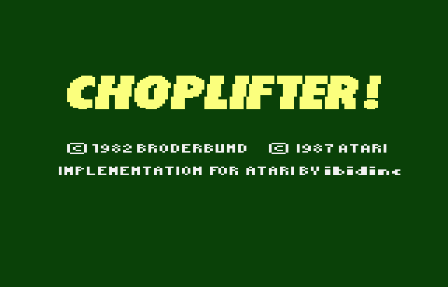 Choplifter Screenshot